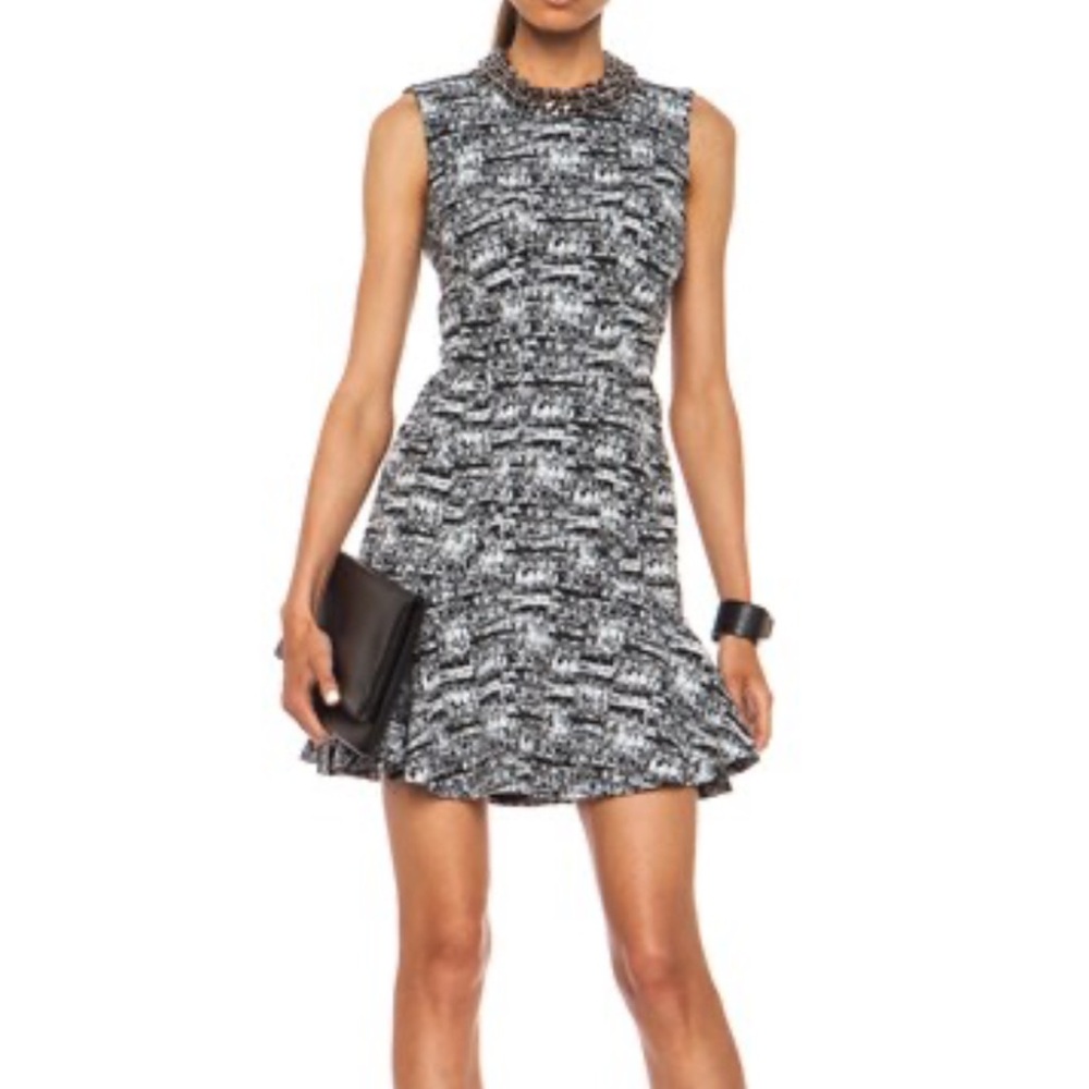 NEW FWRD REVOLVE DVF Jaelyn simple cork black/white mini dress size 0